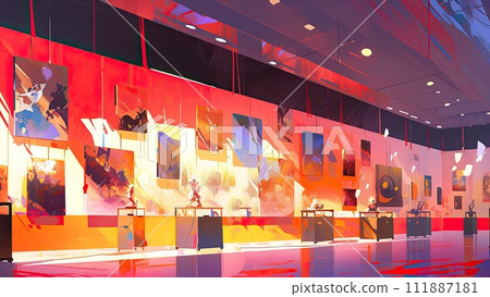 Contemporary art museum exhibition room_2 Contemporary art museum exhibition room_2 111887181