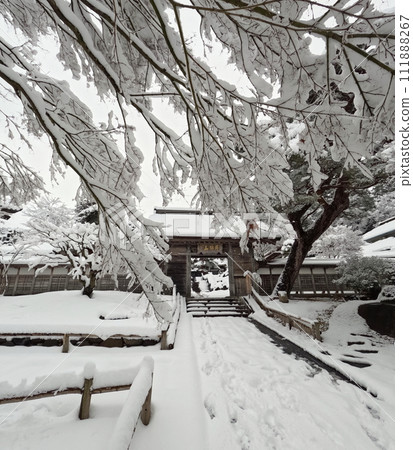 Snow scene at Korinji Temple 111888267