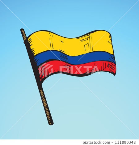 Flag. Vector drawing 111890348