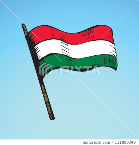 Flag. Vector drawing 111890349