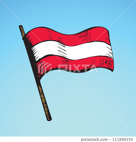 Flag. Vector drawing 111890350