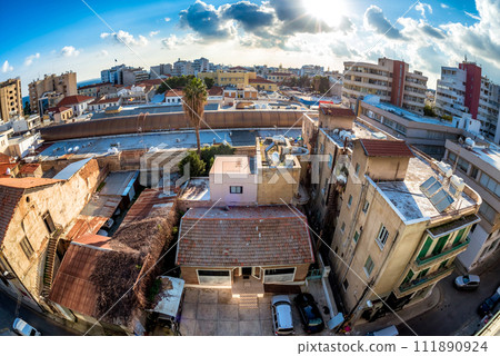 A high view of Salaminos street. Limassol, Cyprus A high view of Salaminos street. Limassol, Cyprus 111890924
