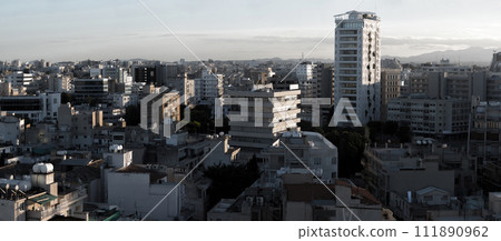 Panoramic view of southern part of Nicosia, capital and largest city on the island of Cyprus Panoramic view of southern part of Nicosia, capital and largest city on the island of Cyprus 111890962