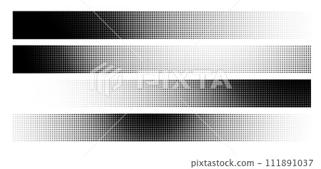 gradient effect with varying dot sizes and densities. design template for backgrounds, prints, and modern artistic compositions 111891037