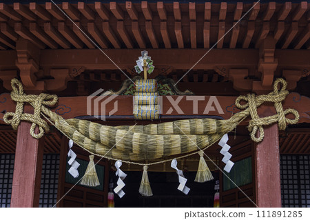 森縣弘前市岩木山神社,類似土之子的注連繩 森縣弘前市岩木山神社,類似土之子的注連繩 111891285