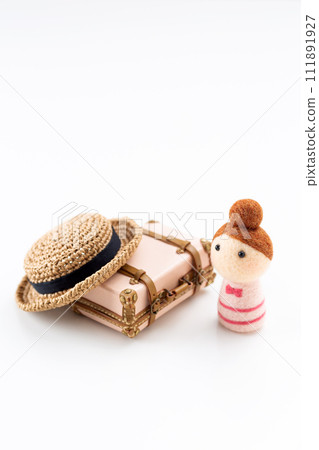 Travel bag trunk case and woman 111891927