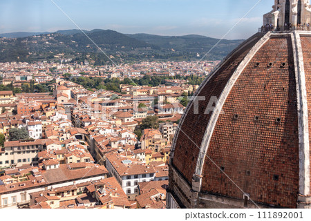 The giant cupola of the cathedral Santa Maria del Fiore in Florence The giant cupola of the cathedral Santa Maria del Fiore in Florence 111892001