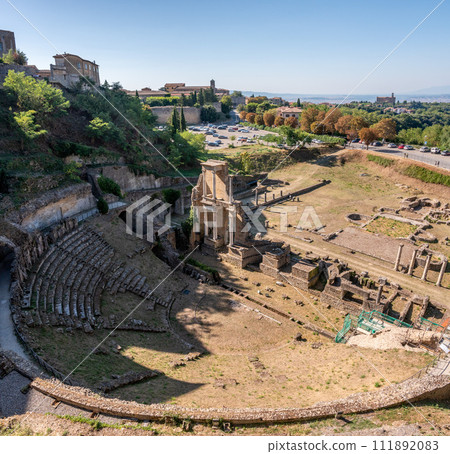 The ancient Roman theatre in the Tuscan city of Volterra The ancient Roman theatre in the Tuscan city of Volterra 111892083