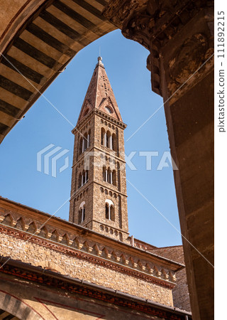 Steeple of the Basilica Santa Maria Novella in Florence 111892215