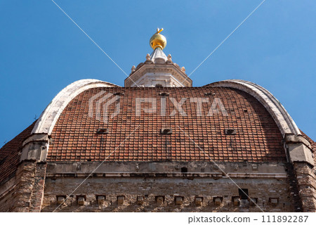 The giant cupola of the cathedral Santa Maria del Fiore in Florence The giant cupola of the cathedral Santa Maria del Fiore in Florence 111892287