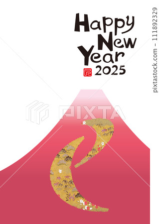 2025年新年賀卡 2025年新年賀卡 111892329