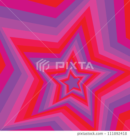 Bright starry pattern. Vector drawing 111892418