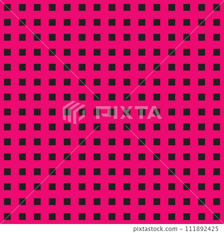Checkered background. Vector drawing 111892425
