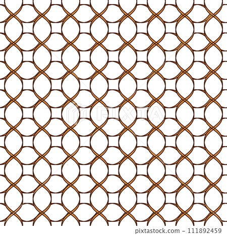 Black vector seamless wavy line pattern 111892459