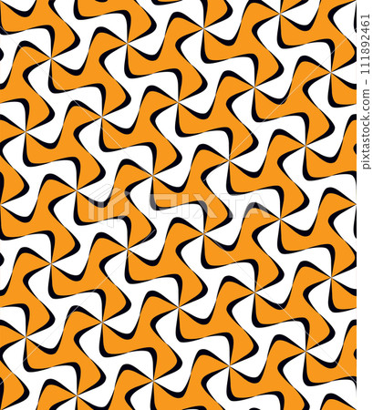 Repeating monochrome twisted stripe pattern Repeating monochrome twisted stripe pattern 111892461