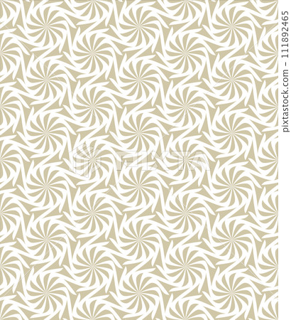 Seamless twisted flowers pattern 111892465