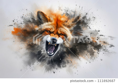 Enigmatic Wild Fox in Natural Habitat 111892687