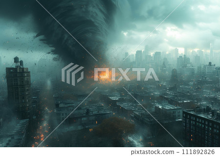 Storm Surge: A Giant Twister Approaches New York City Storm Surge: A Giant Twister Approaches New York City 111892826