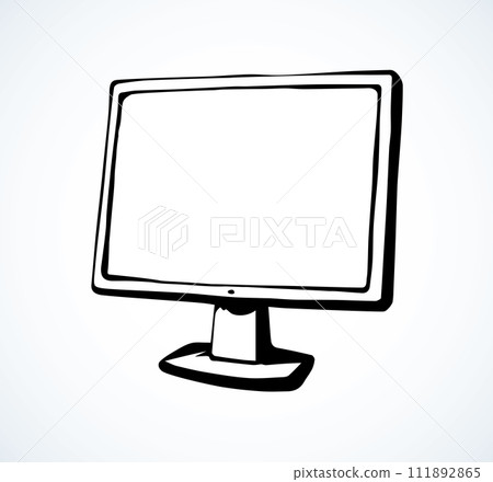 Monitor. Vector drawing - Stock Illustration [111892865] - PIXTA