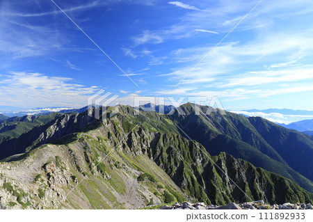 Mt. Akusawa in the Southern Alps in midsummer 111892933