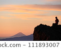 Mt. Fuji at sunrise seen from Yarigatake Sanso 111893007