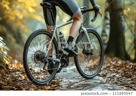 Eco-Friendly Cyclist in Light Green Eco-Friendly Cyclist in Light Green 111893047