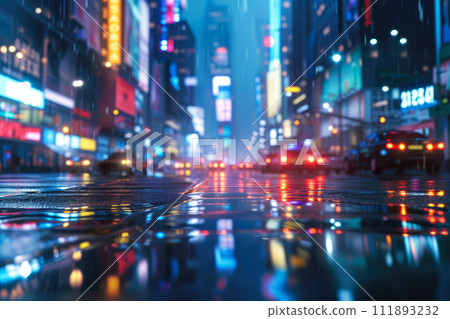 Skyscraper Symphony: Nocturnal Urban Elegance 111893232