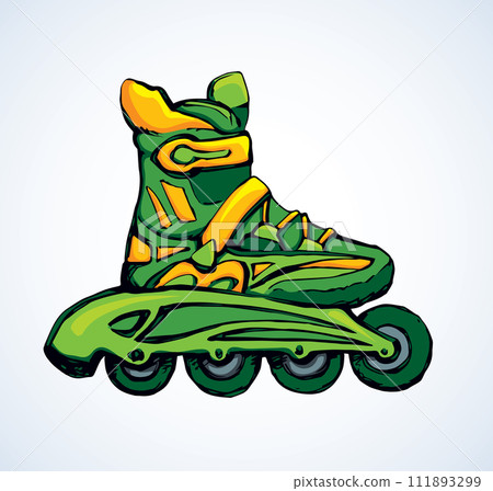Roller Skate. Vector drawing 111893299