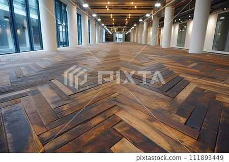 Contemporary Wood Parquet Flooring: Sleek and Stylish 111893449