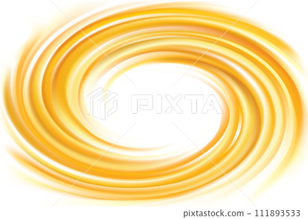 Vector swirling backdrop vivid yellow color 111893533