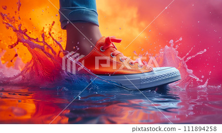 Artistic Abstractions: White Background Wonders 111894258