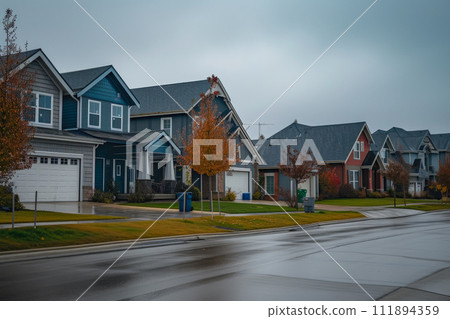 Classic Suburban Charm: Daylight in the USA Classic Suburban Charm: Daylight in the USA 111894359