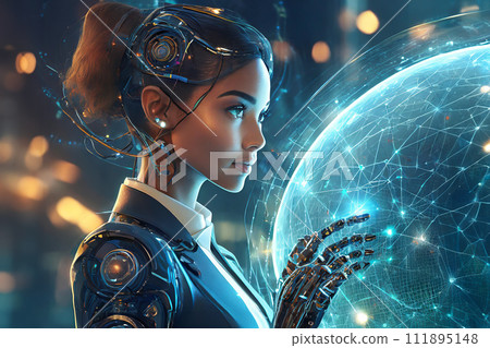 cyborg woman 111895148