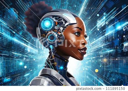 cyborg woman 111895150