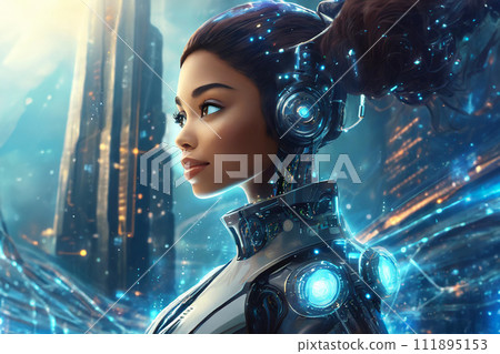 cyborg woman 111895153