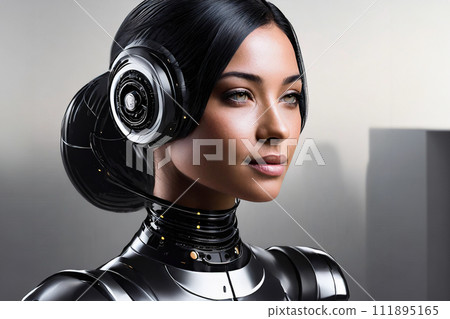 cyborg woman cyborg woman 111895165