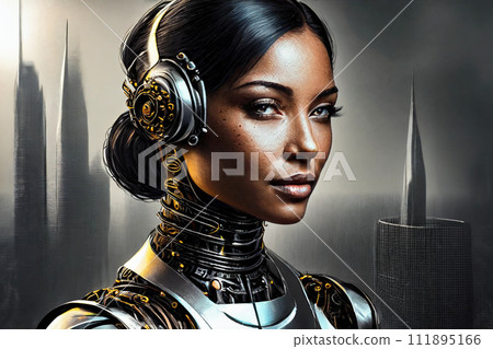 cyborg woman 111895166