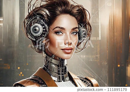 cyborg woman 111895170