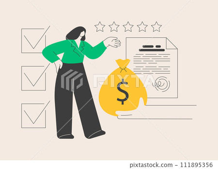 Credit rating abstract concept vector illustration. Credit rating abstract concept vector illustration. 111895356