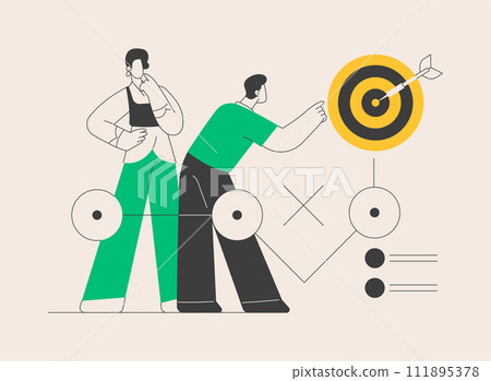 Planning abstract concept vector illustration. 111895378