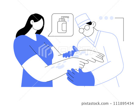 Contact dermatitis abstract concept vector illustration. 111895434