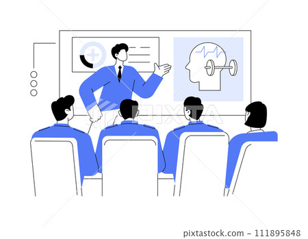 Mental resilience training abstract concept vector illustration. Mental resilience training abstract concept vector illustration. 111895848