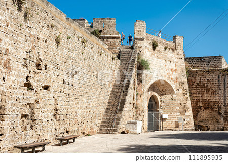 Othello's Tower within the medieval walls of old Famagusta, Cyprus Othello's Tower within the medieval walls of old Famagusta, Cyprus 111895935