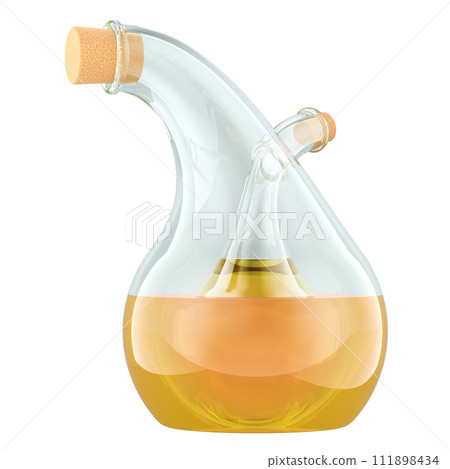2 in 1 Double Layer Bottle. For Sauce, Oil or Vinegar. 3D rendering 111898434