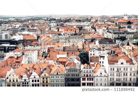 Rooftop view of Plzen (Pilsen) cityscape. Czech Republic Rooftop view of Plzen (Pilsen) cityscape. Czech Republic 111898492
