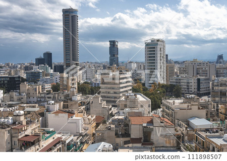 Skyline of Nicosia city, Cyprus Skyline of Nicosia city, Cyprus 111898507