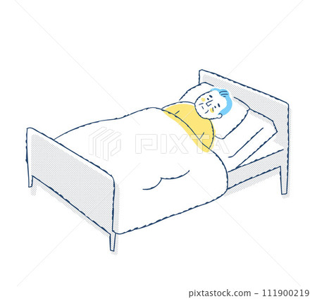 睡在床上的老人 睡在床上的老人 111900219