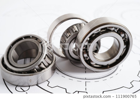 Engineering and precision tools with metal ball bering, mechanical industrial. Engineering and precision tools with metal ball bering, mechanical industrial. 111900765