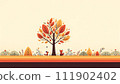 Colorful autumn landscape 16:9 111902402