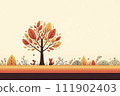 Colorful autumn landscape 3:2 111902403